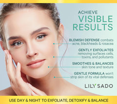 LILY SADO Matcha Made in Heaven applying scrub on skin pre-serums for prep.