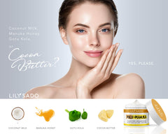 LILY SADO non-greasy finish on skin after application.