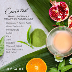LILY SADO Tea+C serum with collagen peptides for plump, smooth skin
