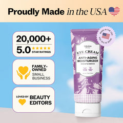 LilyAna Naturals Eye Cream texture on hand demonstrates quick absorption and cooling feel.