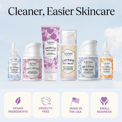 Travel friendly LilyAna Naturals caffeine eye cream bottle for daily use
