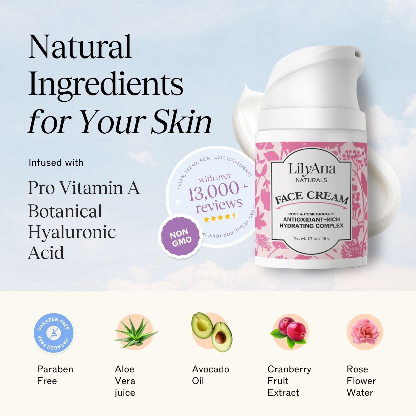 LilyAna Naturals alpha lipoic acid supports smooth, refreshed texture