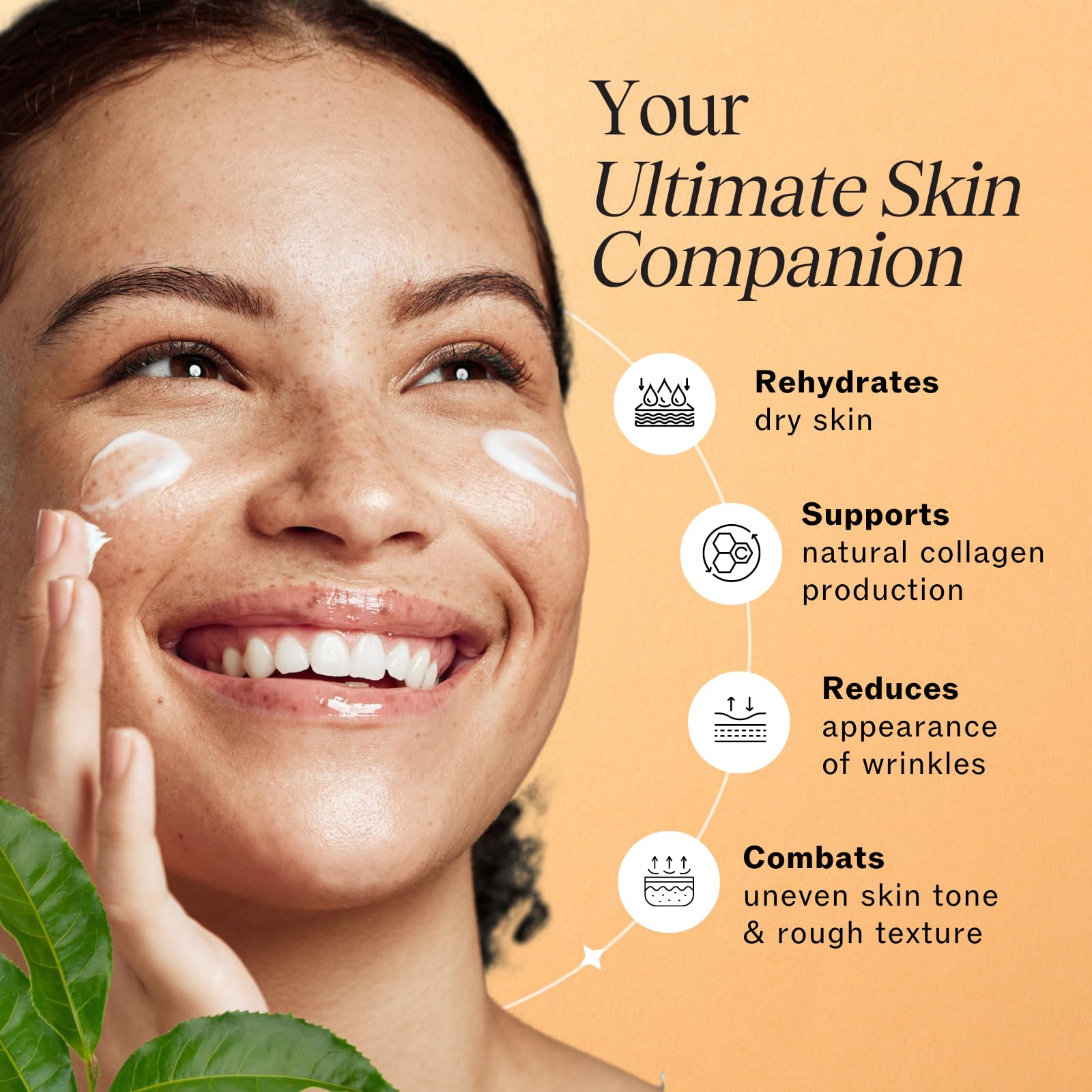LilyAna Naturals night cream being applied suggests rejuvenation and restoration.