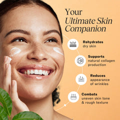 LilyAna Naturals night cream being applied suggests rejuvenation and restoration.