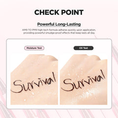 lilybyred AM9 to PM9 Survival Penliner application stroke with bold, controlled lines