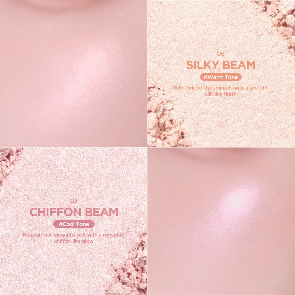 Lilybyred Luv Beam Glow Veil cupid’s bow highlight enhances light catch