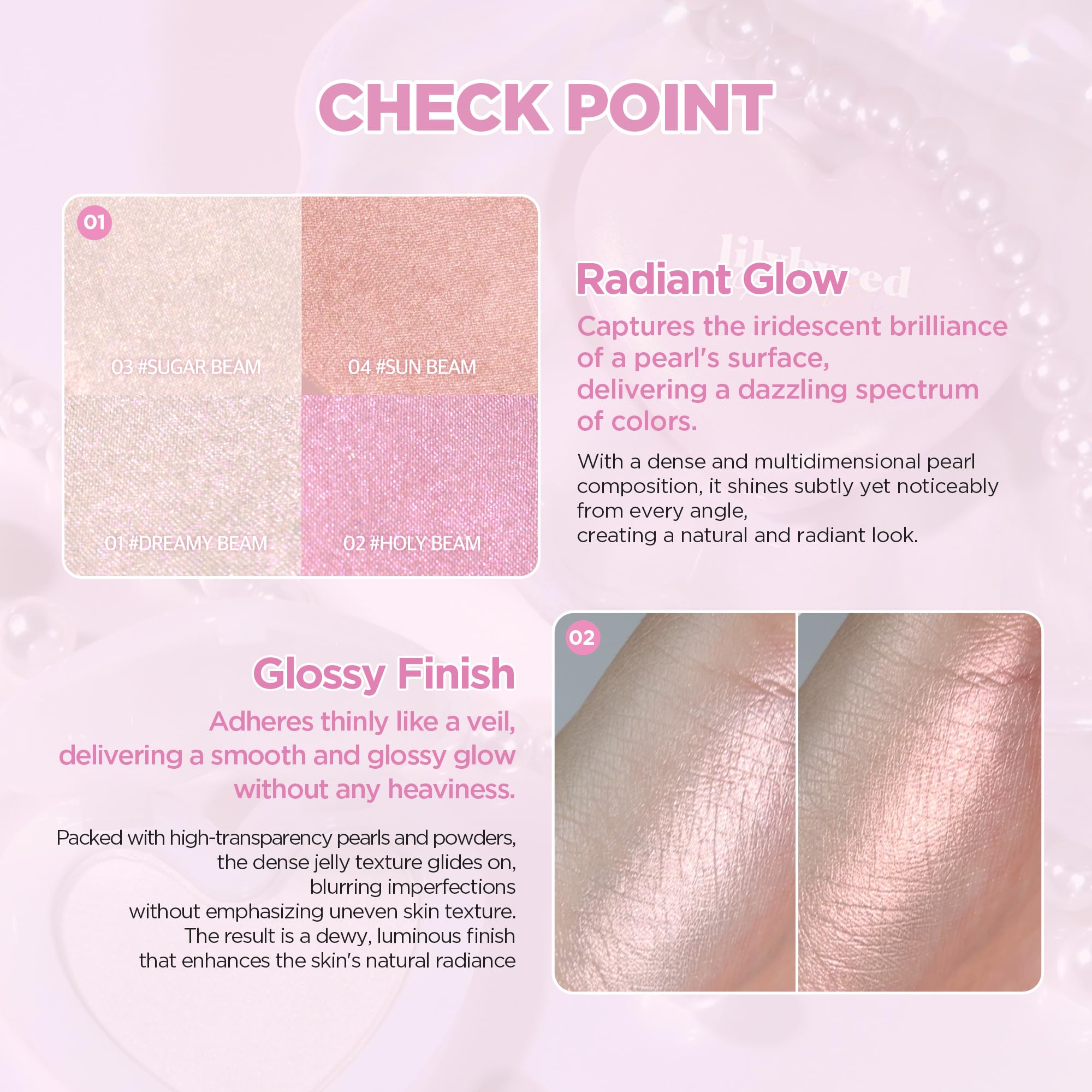 Lilybyred Luv Beam Glow Veil jelly texture blends seamlessly for dewy finish