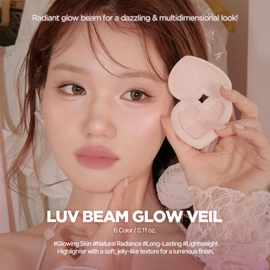 Lilybyred Luv Beam Glow Veil shows prismatic pearl pigments for shifting glow