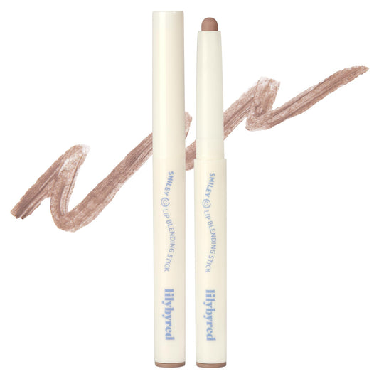 Lilybyred Smiley Lip Blending Stick close-up for precise contour and clean lip definition.