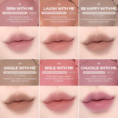 Lilybyred Smiley Lip Blending Stick delivers long-lasting matte color.