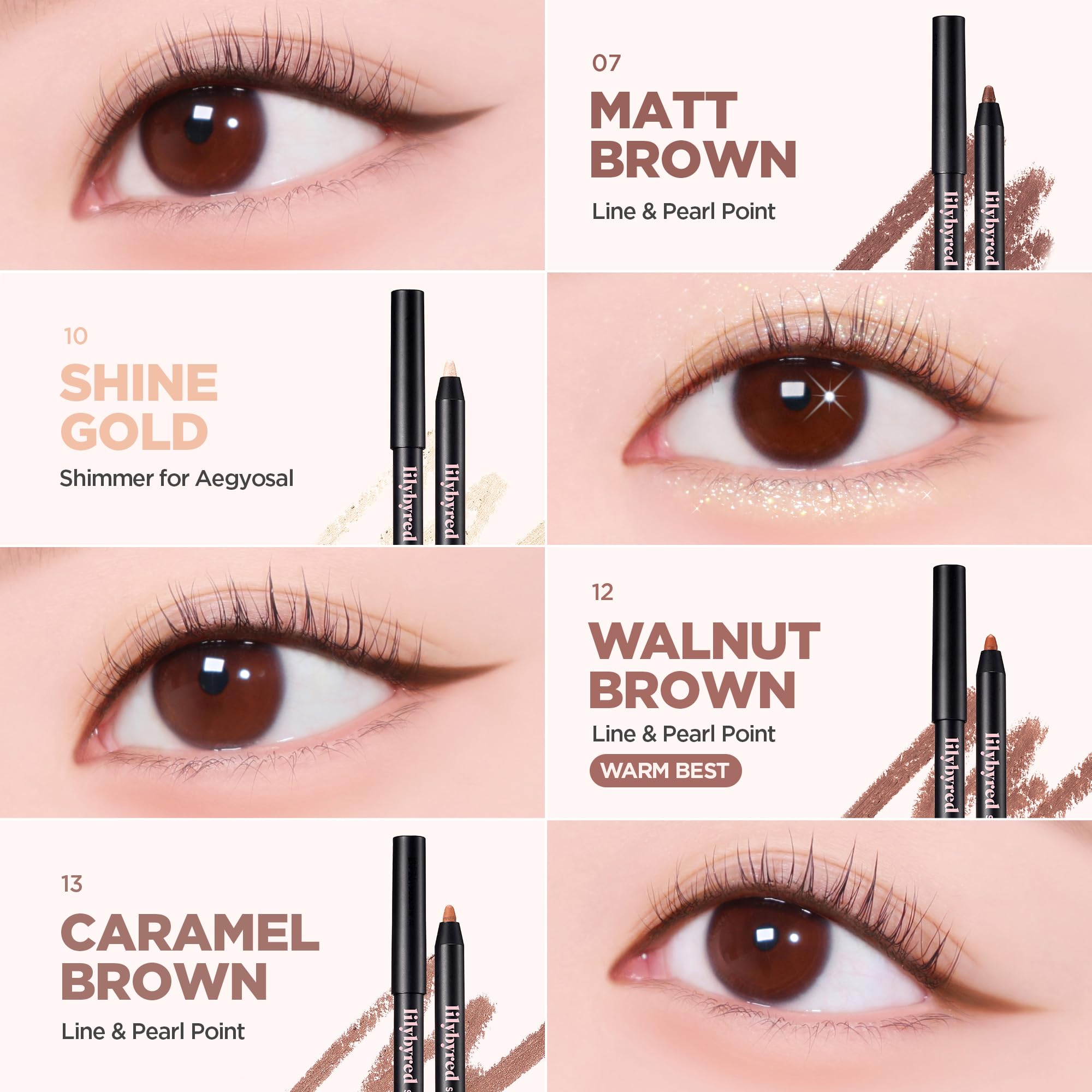Lilybyred Starry Eyes Misty Fig waterproof hold for all-day wear