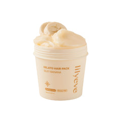 LilyEve RepairTurn Gelato Hair Pack bottle for milk-egg protein treatment that strengthens hair