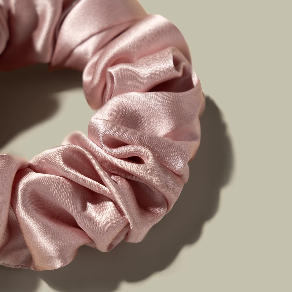 LilySilk silk hair scrunchie shown for all-night wear and comfort