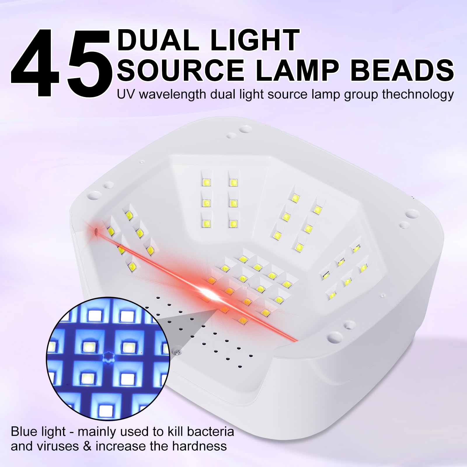 LimeGirl UV Nail Lamp with detachable base for easy full-hand sessions.