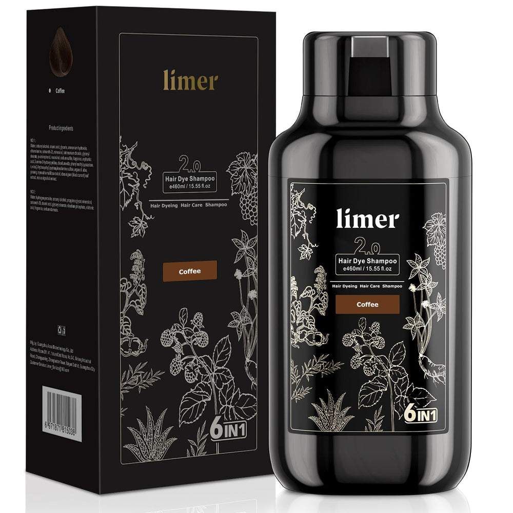 Limer Coffee Color Shampoo pump for quick at-home color application