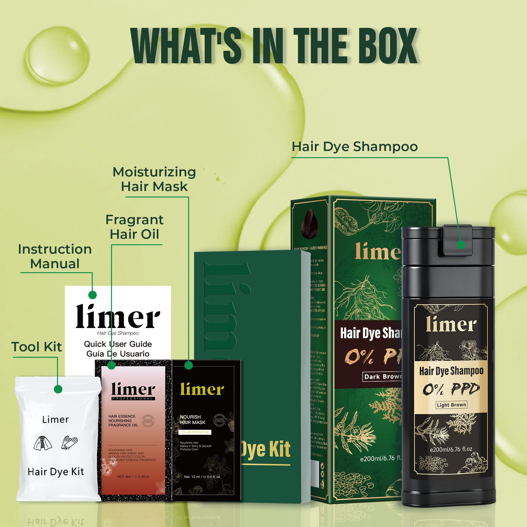 Limer fragrance-rich formula with no harsh odors for coloring
