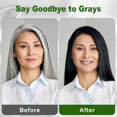 Limer Hair Dye Shampoo 3-in-1 application demonstrates simple color, cleansing, and conditioning steps.