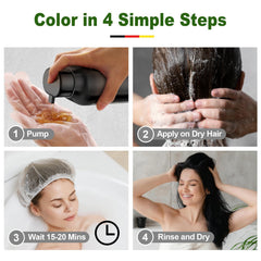 Limer Hair Dye Shampoo ammonia-free label emphasizes a mild color formula.