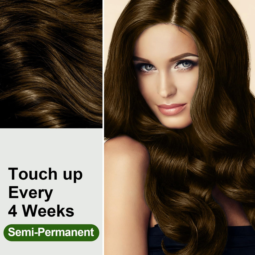 Limer Hair Dye Shampoo Deep Honey Brown color swatch shows rich honey brown shade