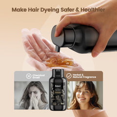 Limer scented hair color shampoo with pleasant fragrance.