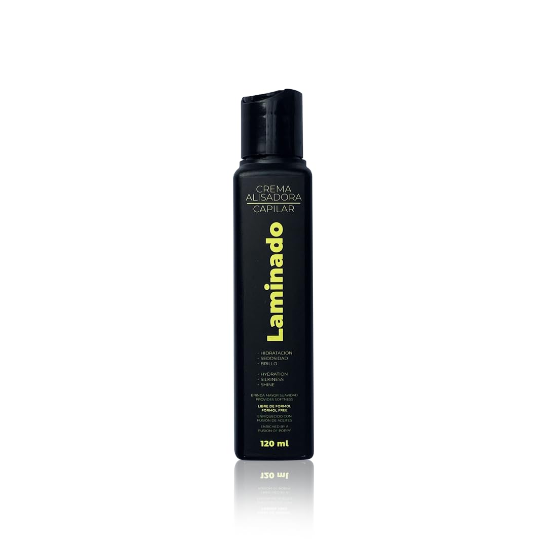 Lina Zapata LZ Laminado cream jar showcases formaldehyde-free keratin for salon-smooth results.