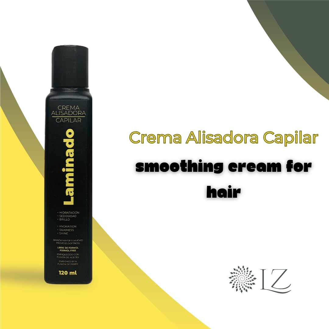 Lina Zapata LZ Laminado smoothed-hair close-up reveals sleek, tangle-free finish.