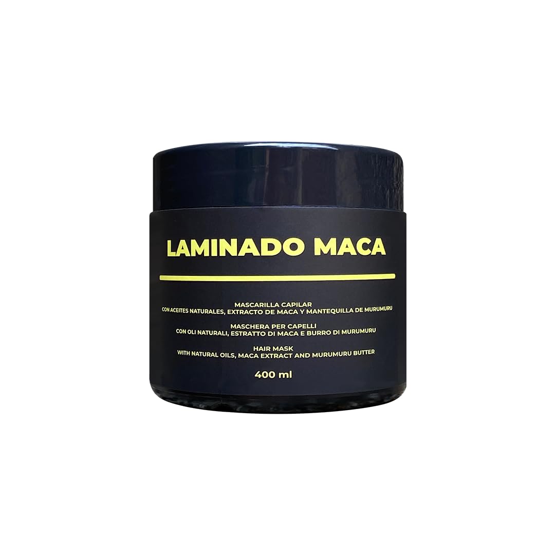 Lina Zapata LZ Maca Hair Treatment bottle showing deep conditioning benefits.
