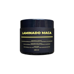 Lina Zapata LZ Maca Hair Treatment bottle showing deep conditioning benefits.