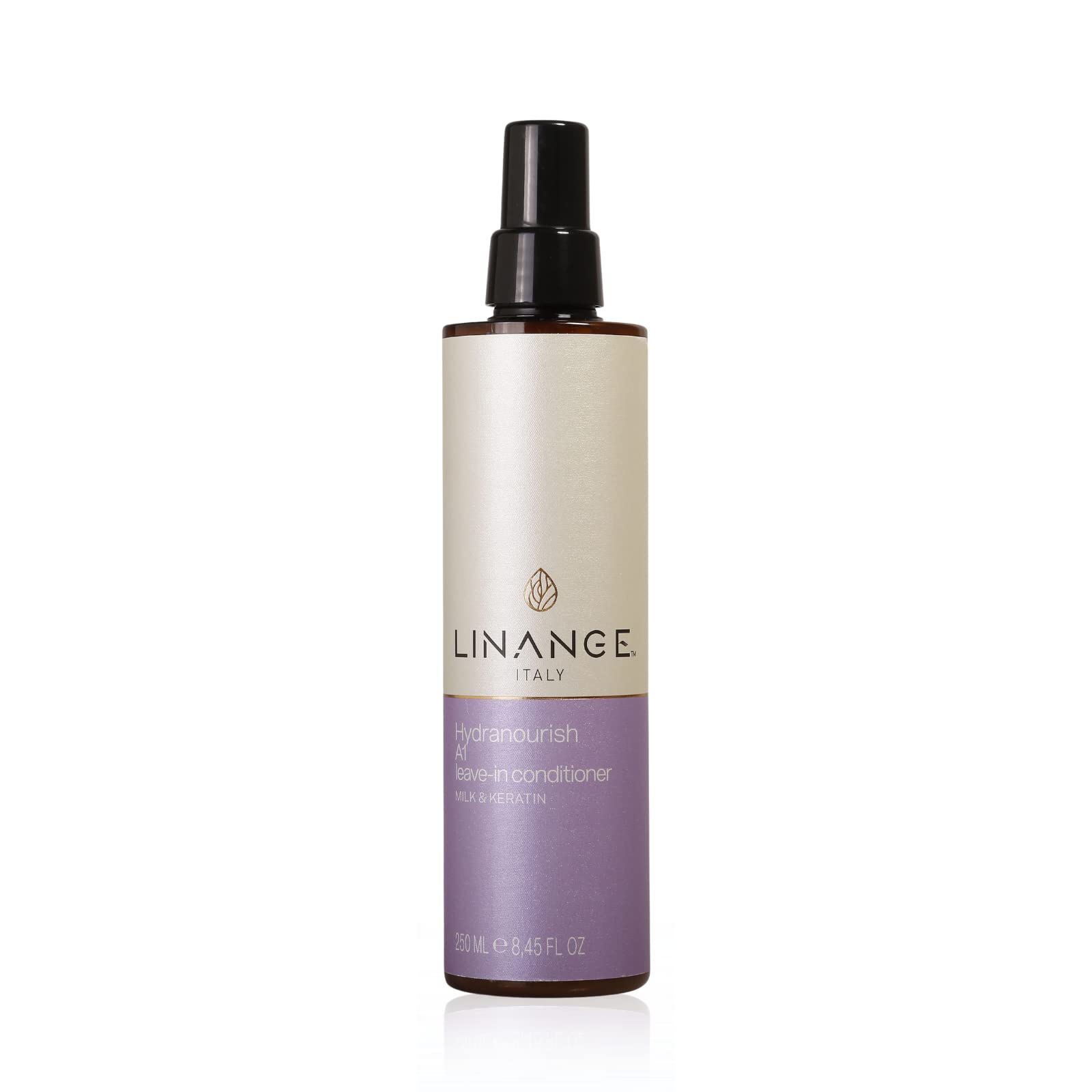 LINANGE Hydranourish A1 leave-in spray bottle for deep hydration and color protection