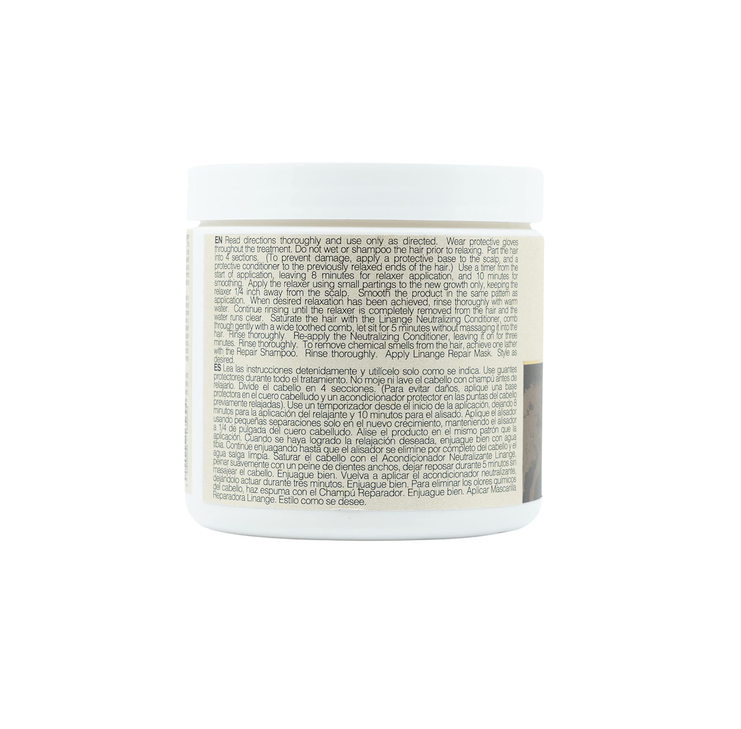 Linange Relaxer with Shea Butter final shine preview, suggesting healthy-looking, manageable hair.