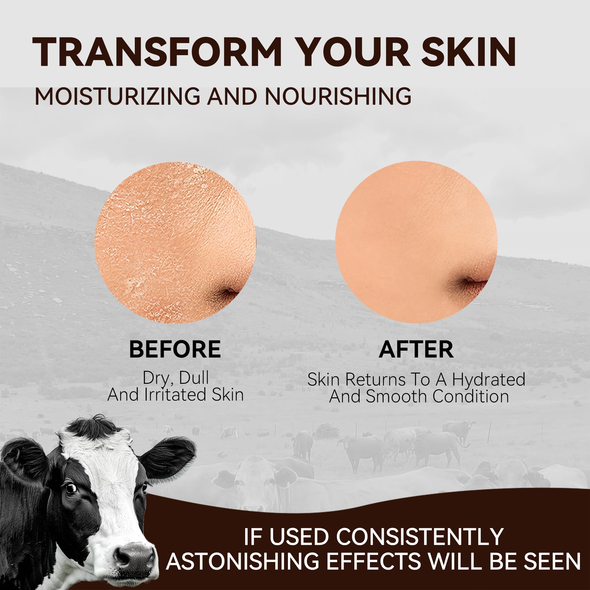 Linavora face and neck application illustrating gentle daily moisturization.
