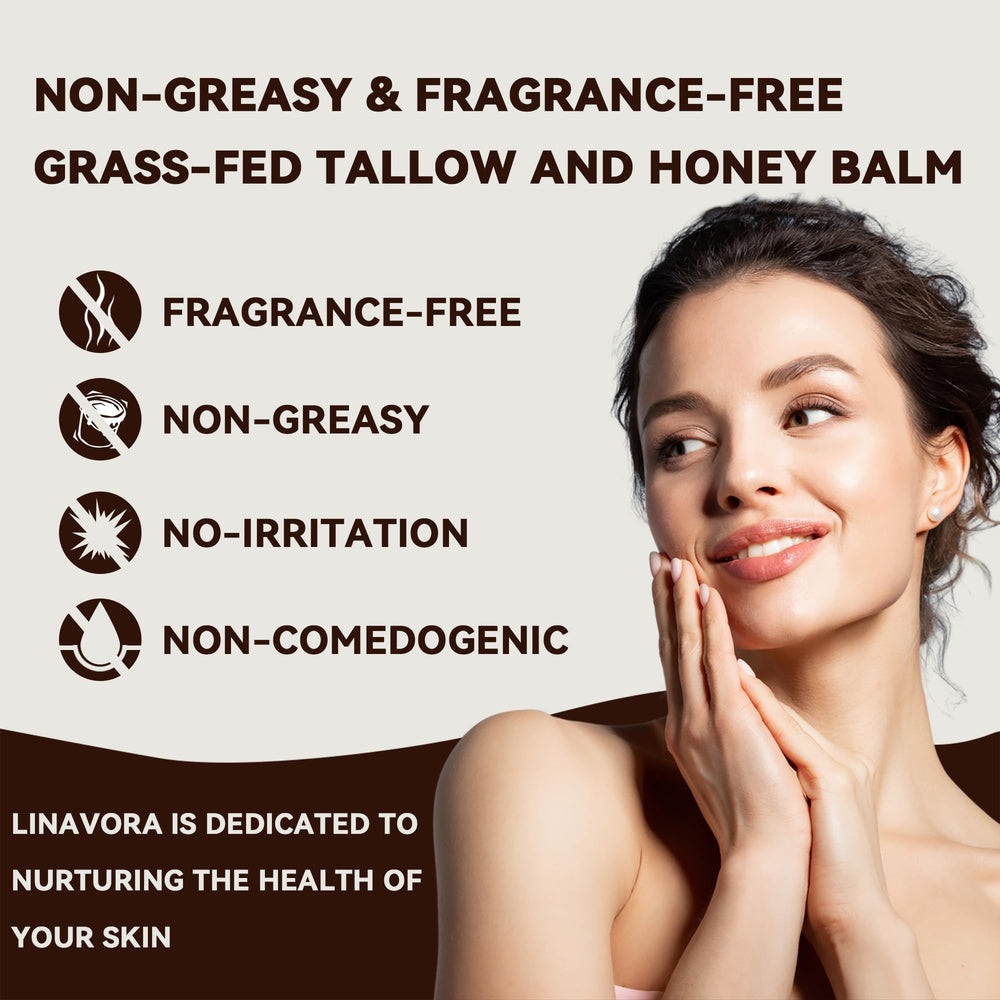 Linavora spatula enhances clean, precise balm application.