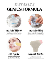 LINDSAY Collagen Modeling Mask paste application demonstrates even layer for optimal adherence