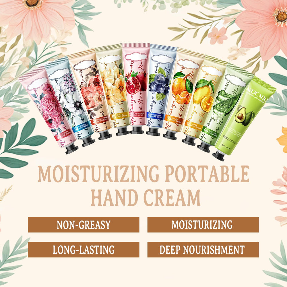 LingHaoLH travel-size hand cream application demonstrates on-the-go hydration
