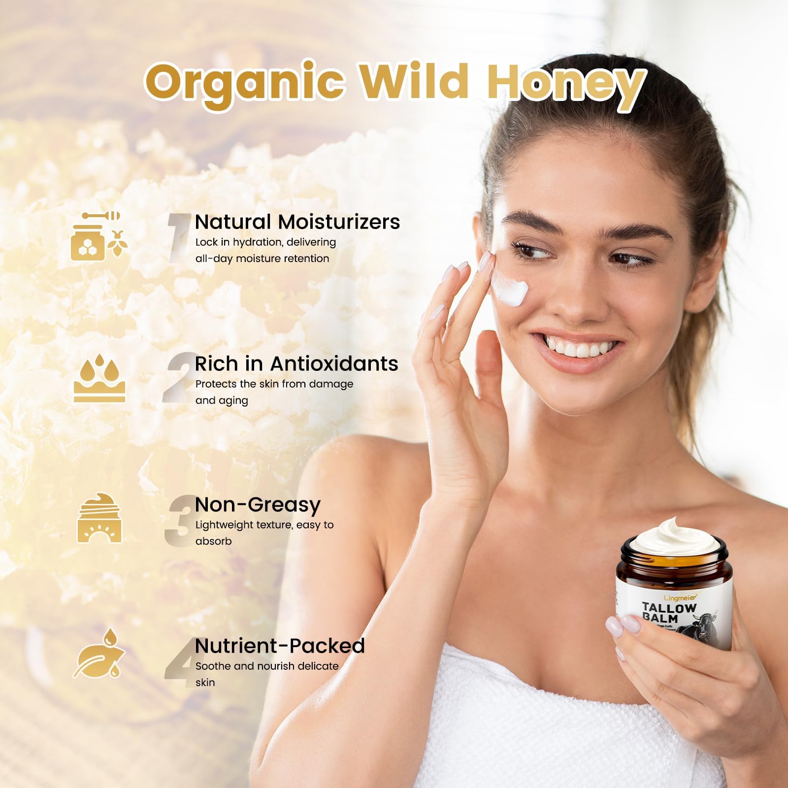 Lingmeier unscented balm on face irritation free hydration