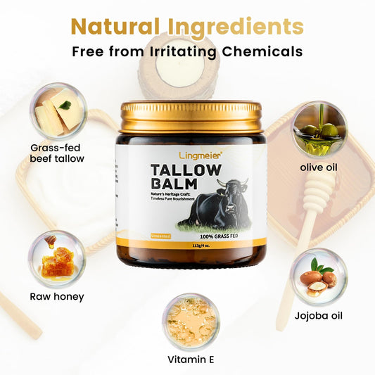 Lingmeier whipped tallow balm texture spreads smoothly for quick hydration