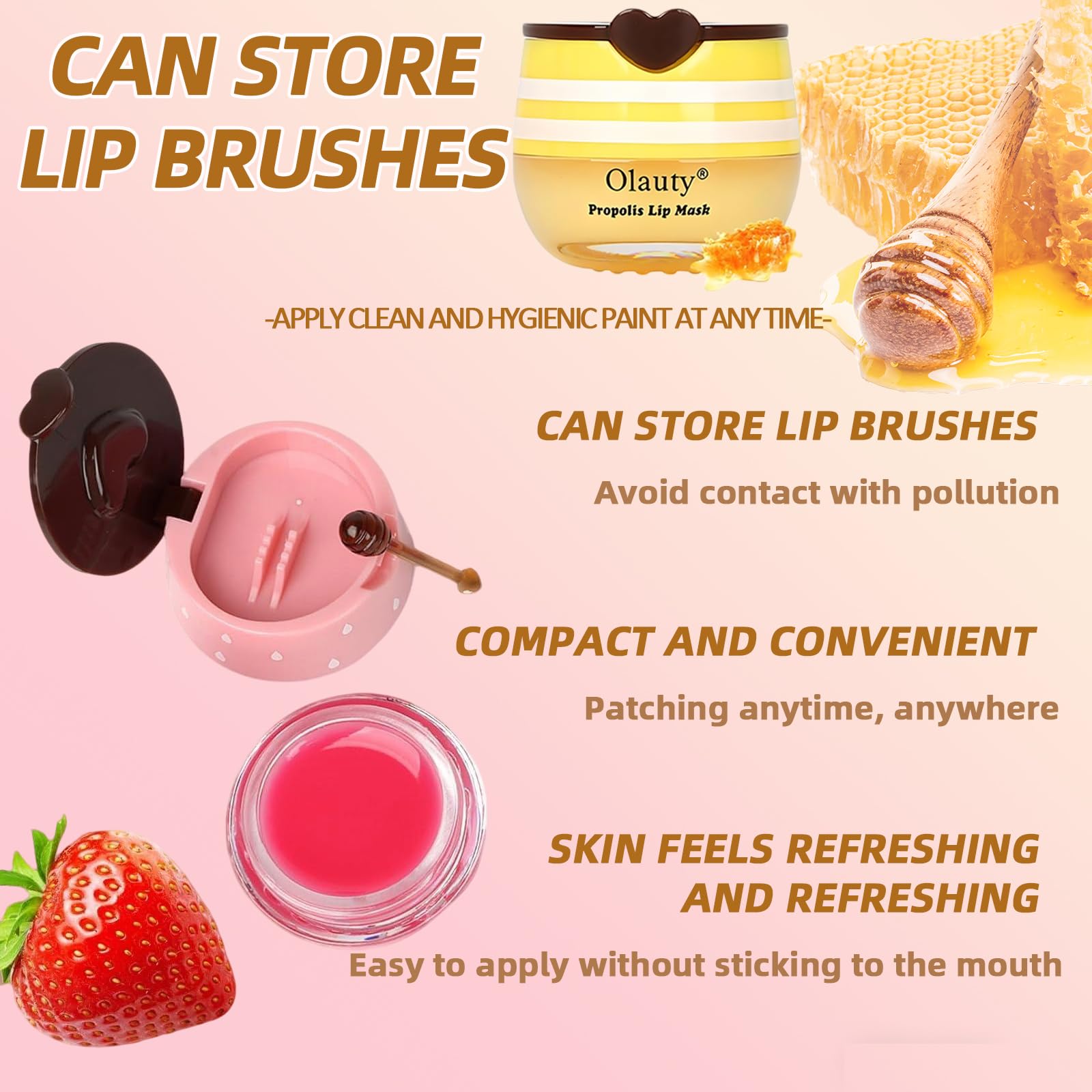 Lingyun Lip Care Kit Honey Pot display highlights gift-ready packaging
