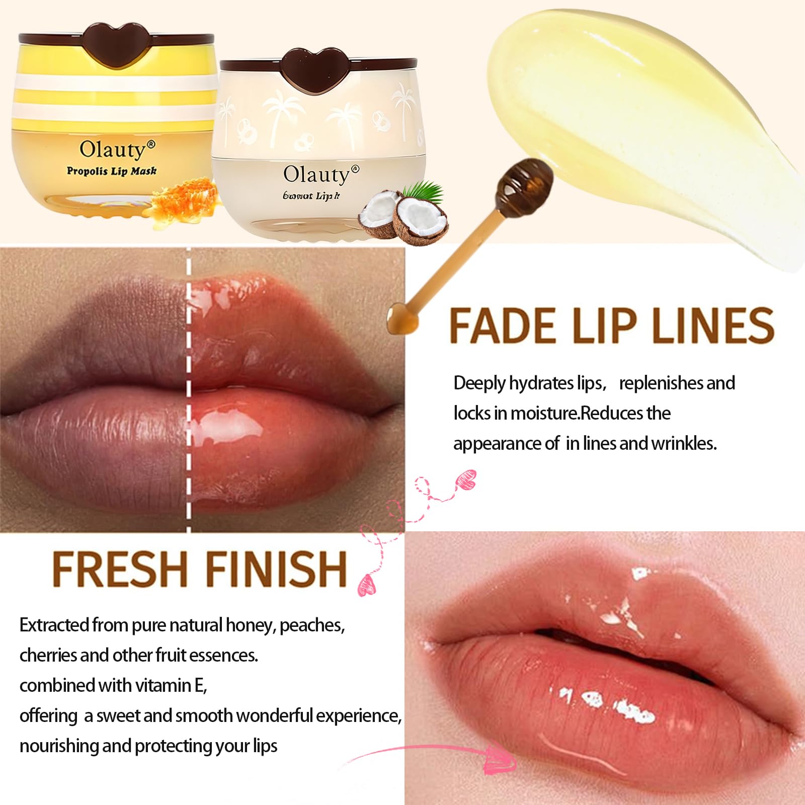Lingyun Night Lip Mask overnight hydration visual for rested lips