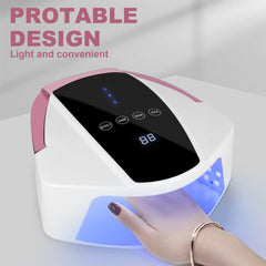 Detachable base aids cleaning for Linssy 96W nail lamp