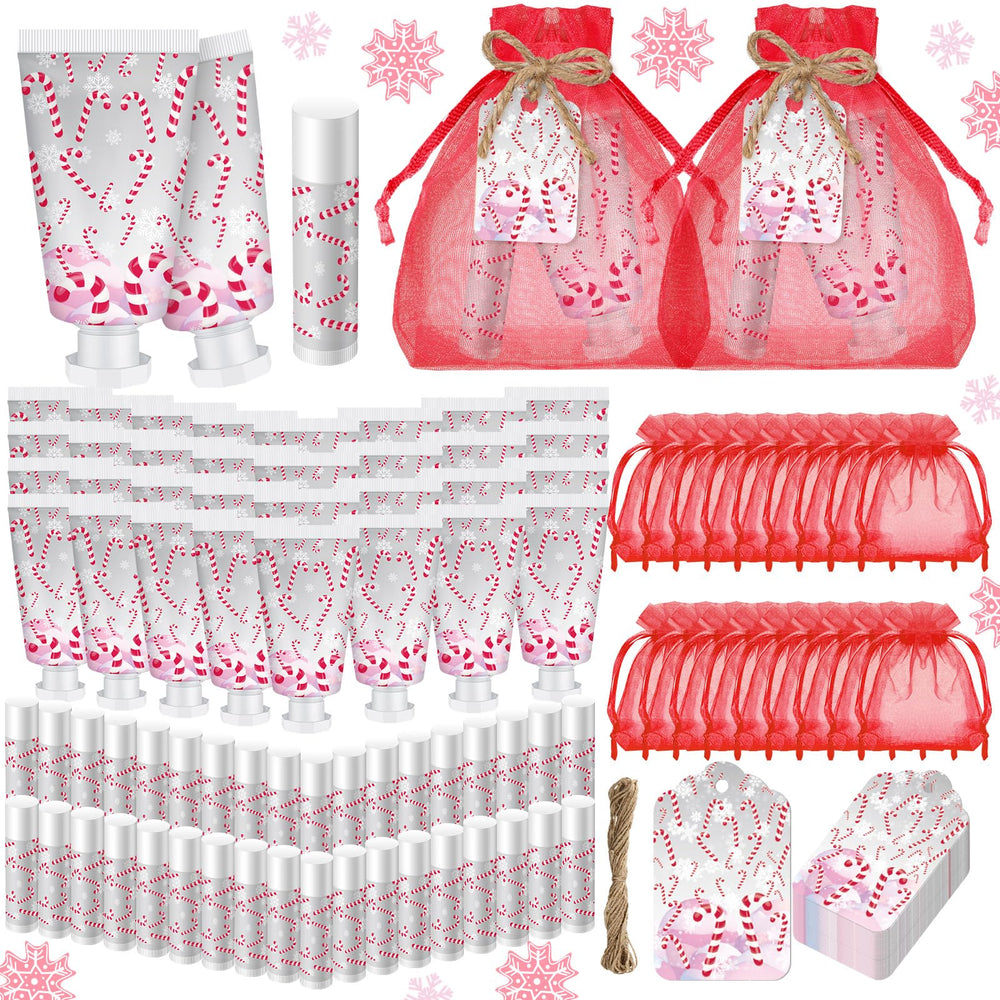 Linyuthia candy cane hand cream for winter hydration on the go.