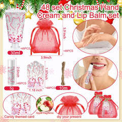 Linyuthia candy-cane lip balm with subtle apple fragrance