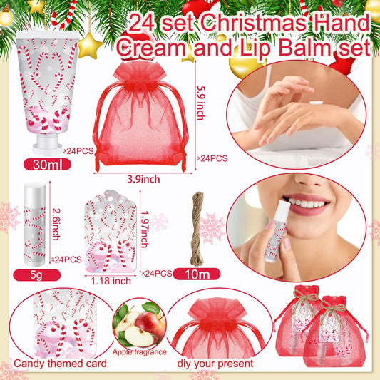 Linyuthia candy cane lip balm adds festive moisture anywhere.