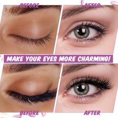 Linyuthia flexible fiber lashes for comfortable all day wear