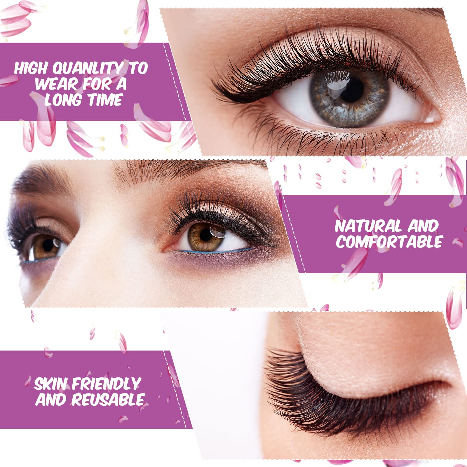 Waterproof Linyuthia lashes stay put through activities