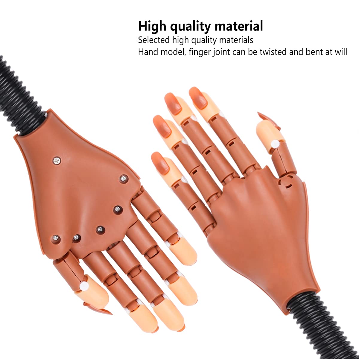 LIONVISON practice hand with detachable nail tips for easy replacement