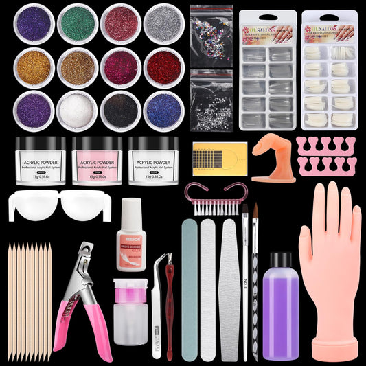 Lionvision practice hand for acrylic nails ideal for at home nail skill building