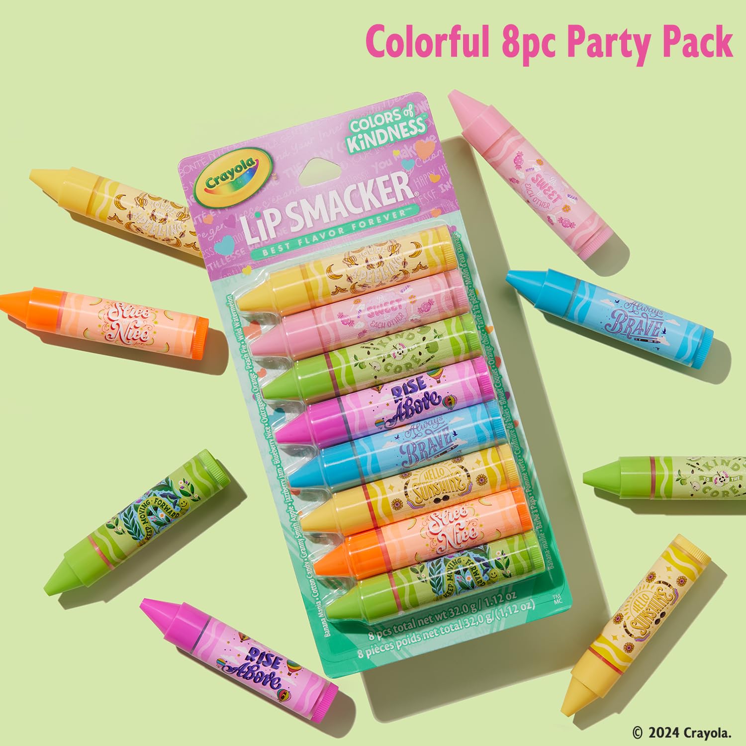 Lip Smacker moisturizing balm gloss finish shown for smooth lips and shine.