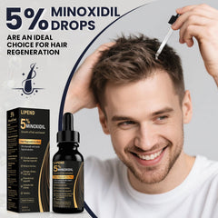 LIPEND daily-routine image emphasizes convenient at-home use of the minoxidil serum.