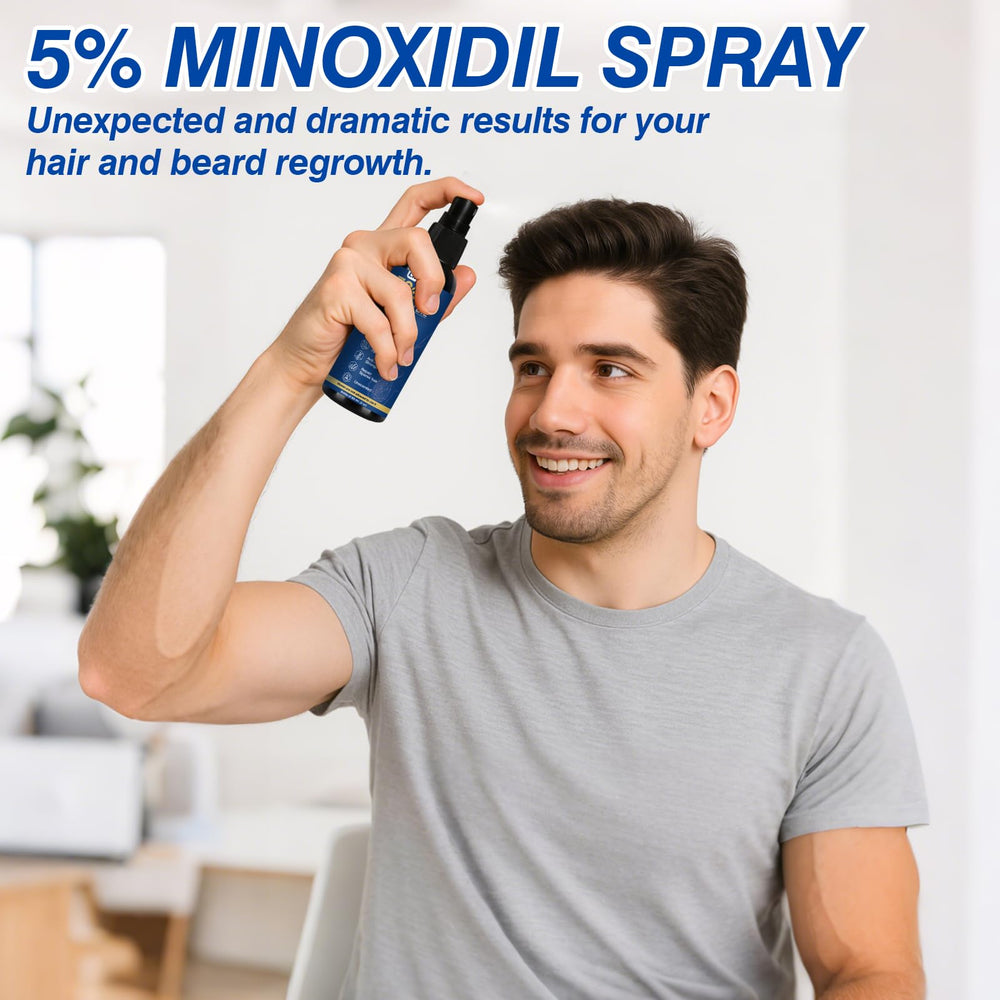LIPEND Minoxidil bottle in hand for easy dispensing