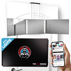 Lipfis Barbershop 360 mirror front view for accurate hair angles and precision.
